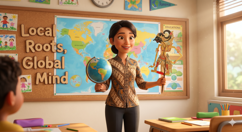 mengajari budaya lokal dengan bahasa inggris