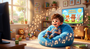 listening dengan menonton kartun