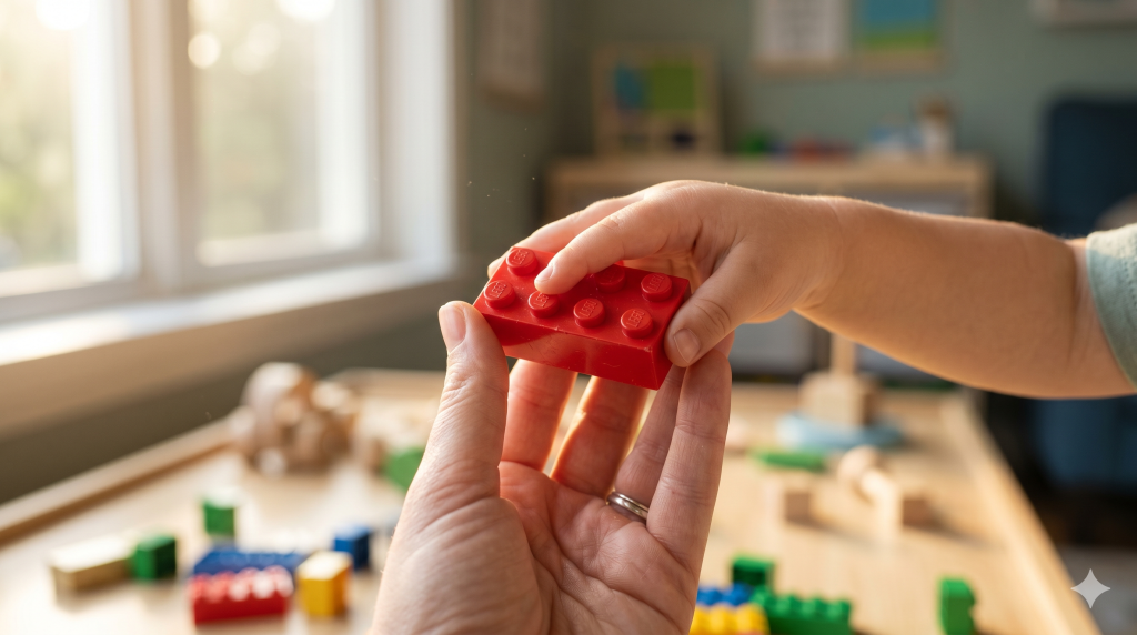 Memanfaatkan Mainan LEGO untuk Belajar Adjective (Kata Sifat).