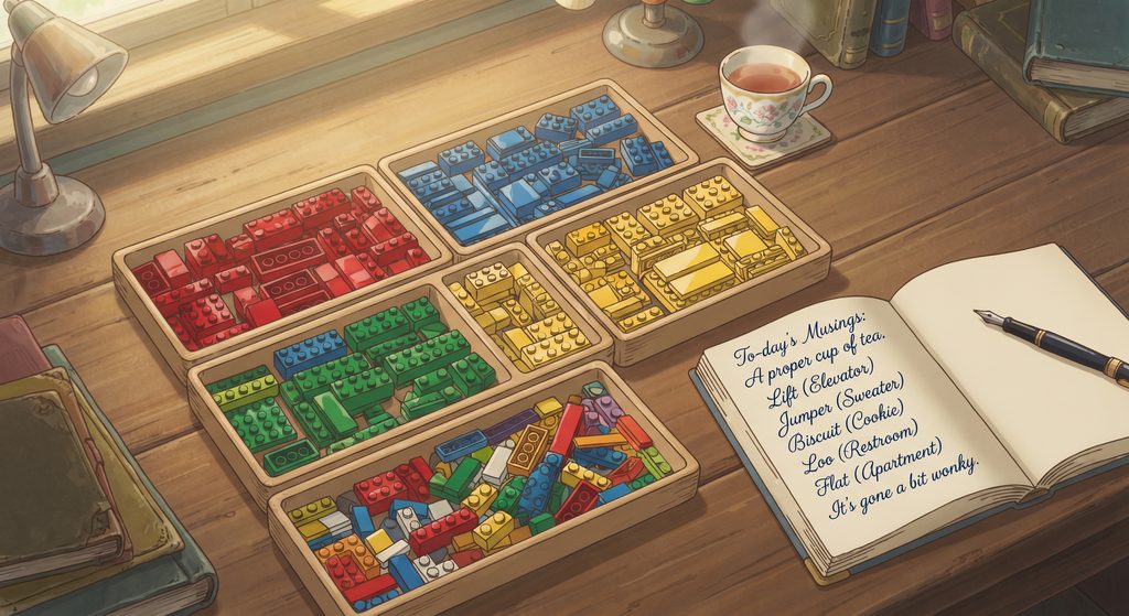 Metode Menghafal Kosakata Susunan British English dengan Bantuan LEGO