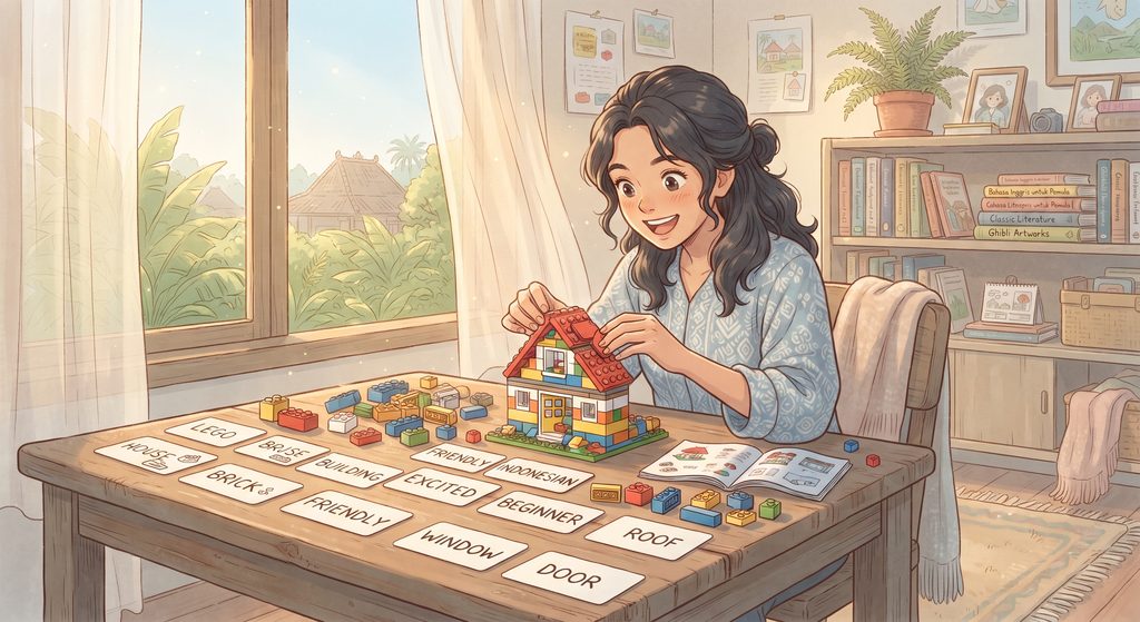 Metode Menghafal Kosakata Susunan British English dengan Bantuan LEGO